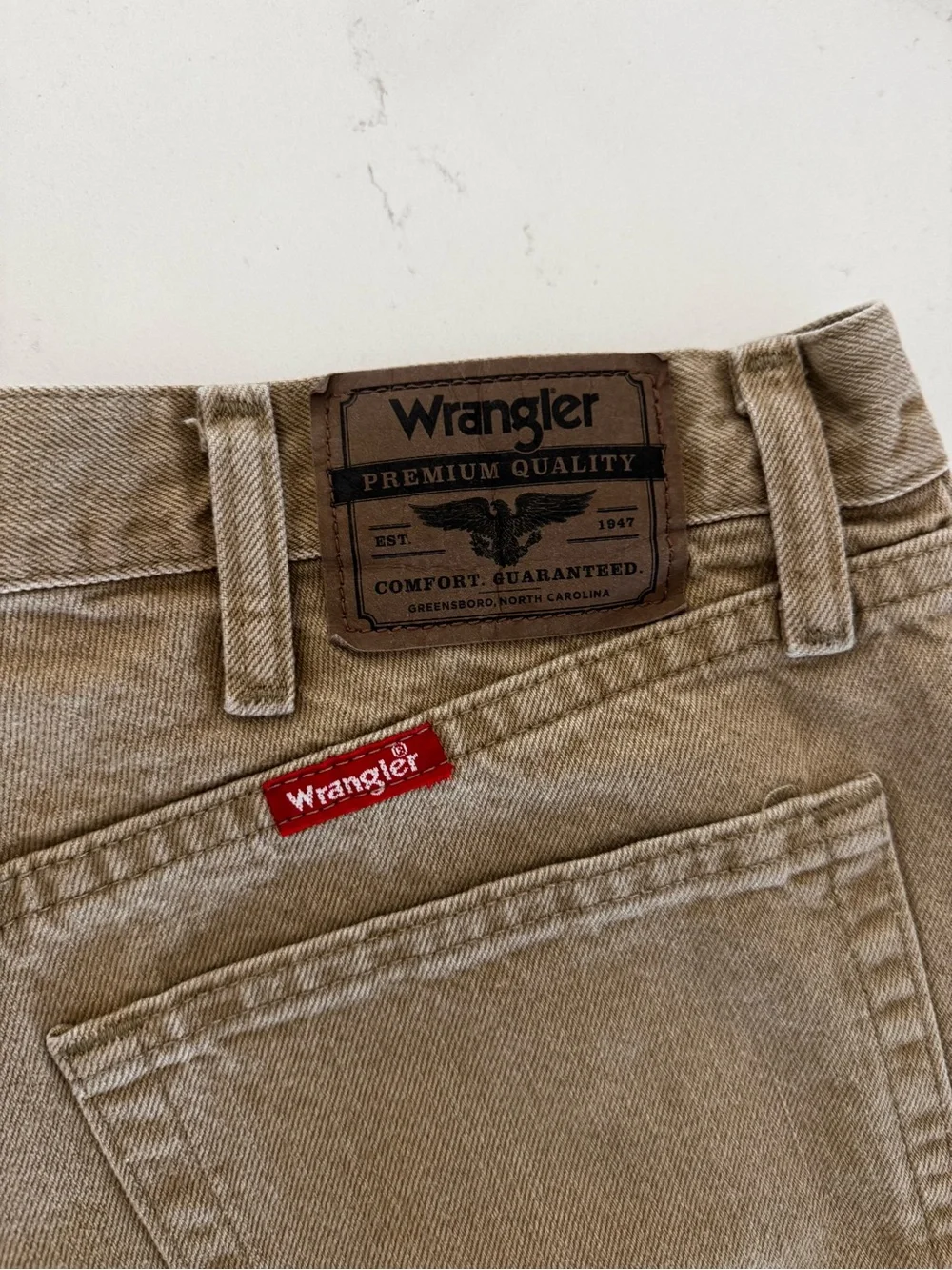 Mens Wrangler Brown/Khaki Shorts